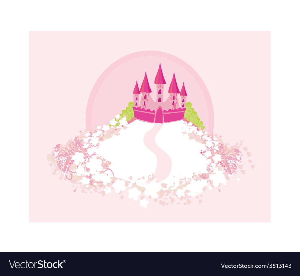 Magic fairy tale princess castle