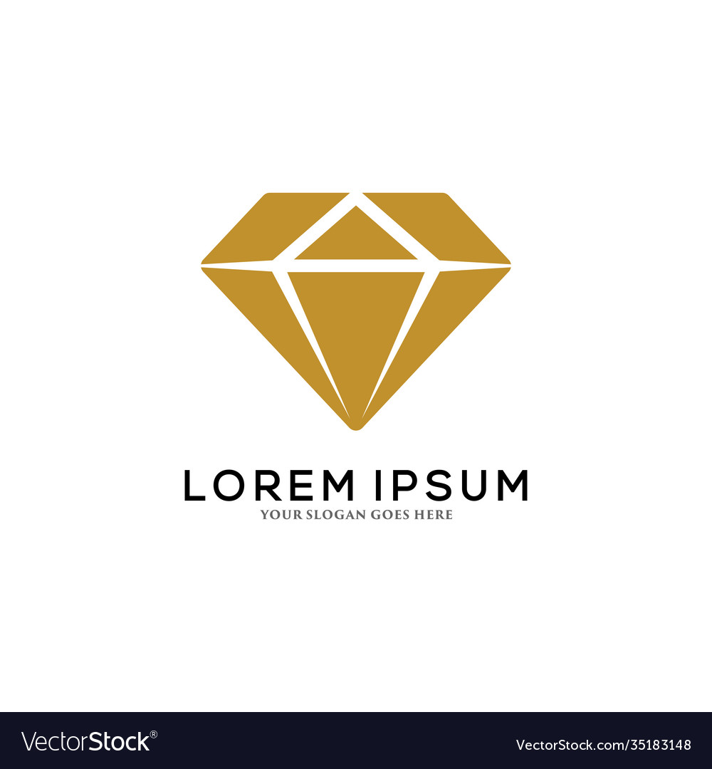 Diamond Logo Design Template Royalty Free Vector Image