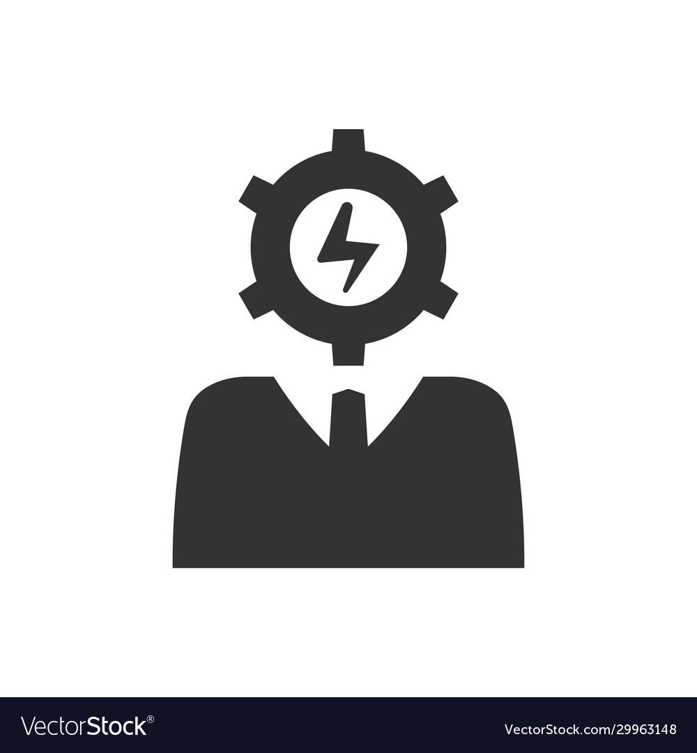 Efficient business person icon