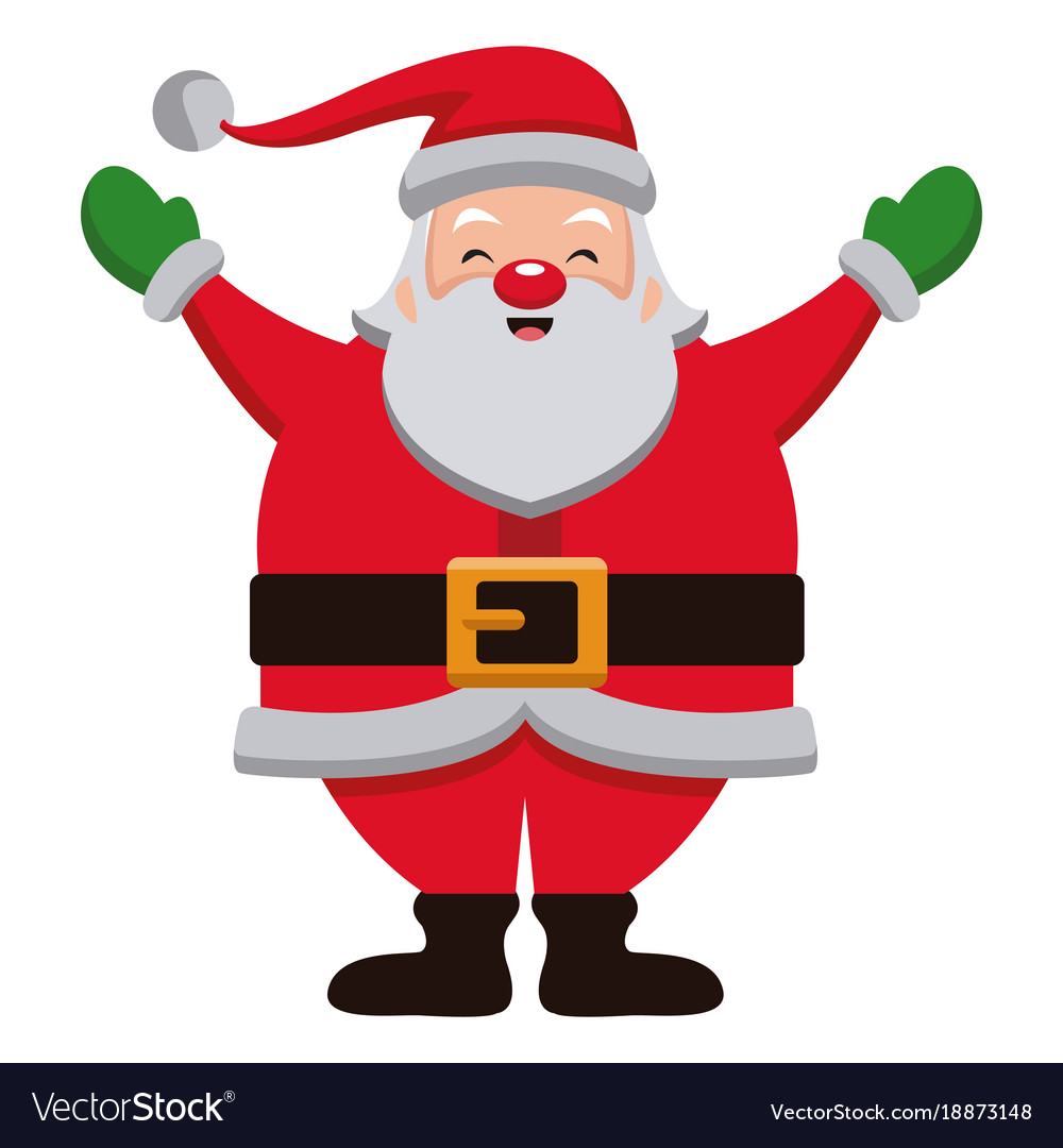 Funny santa claus cartoon Royalty Free 