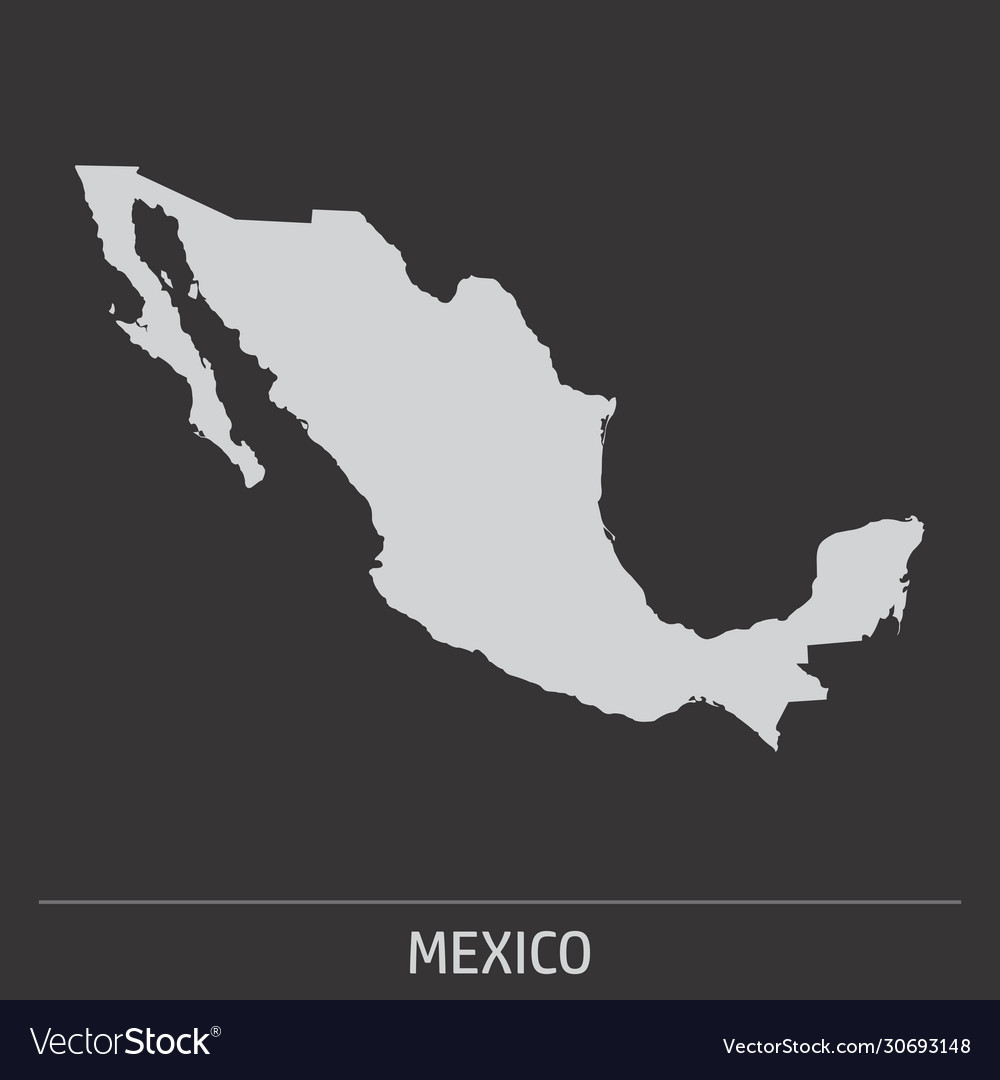 Mexico map icon Royalty Free Vector Image - VectorStock