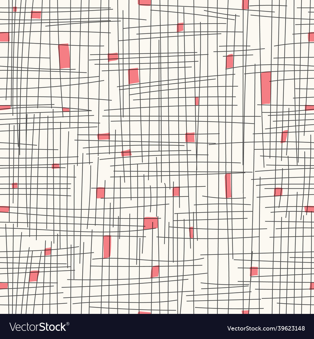 Seamless pattern of vertical and horizontal lines Vector Image