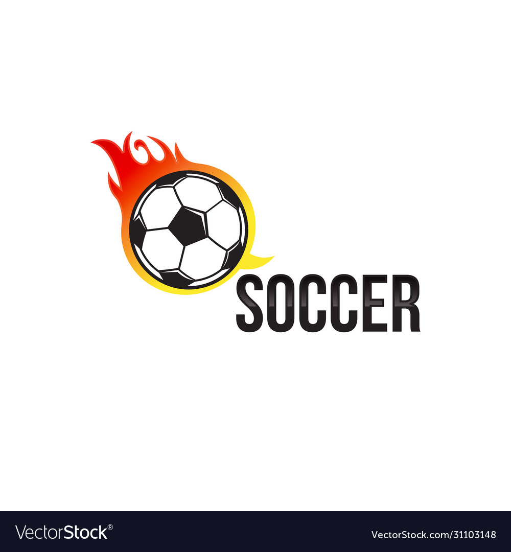 Soccer logo template collection designfootball Vector Image