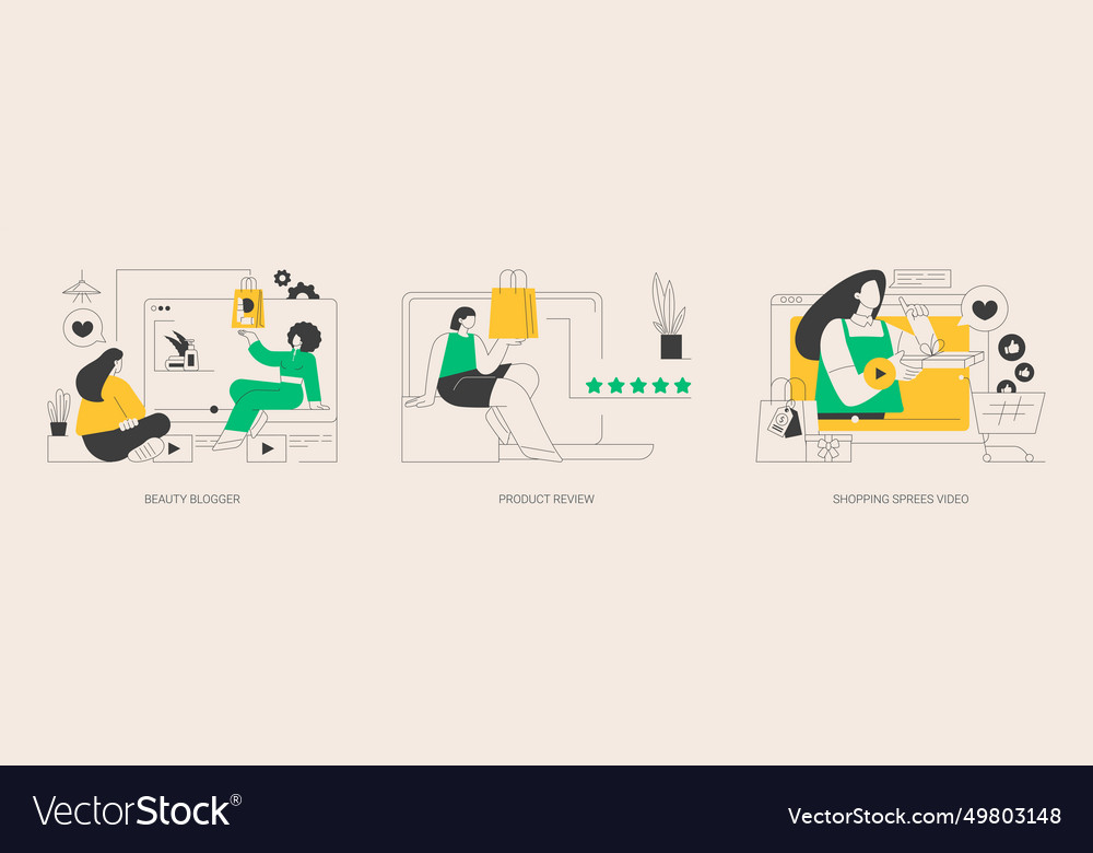 Social media video content abstract concept