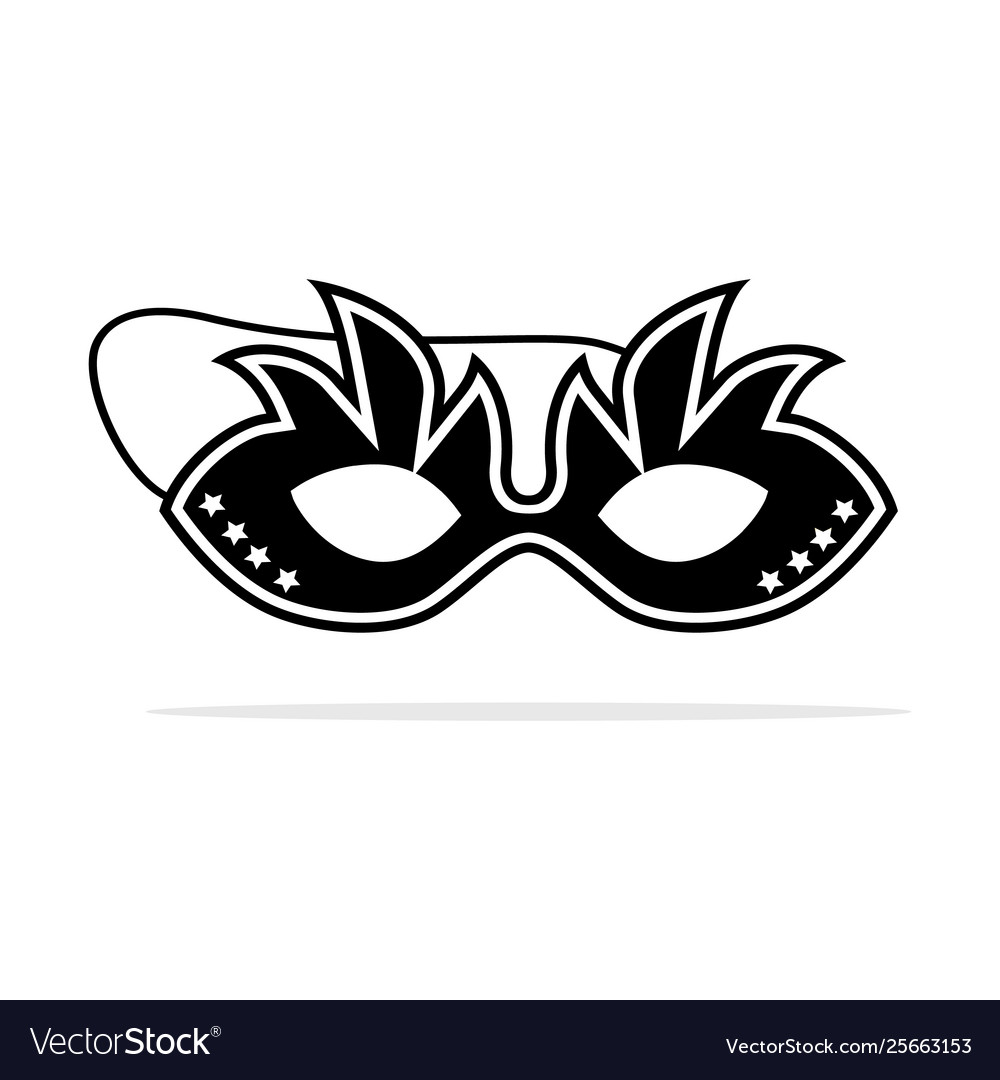 Fancy mask icon concept for design Royalty Free Vector Image
