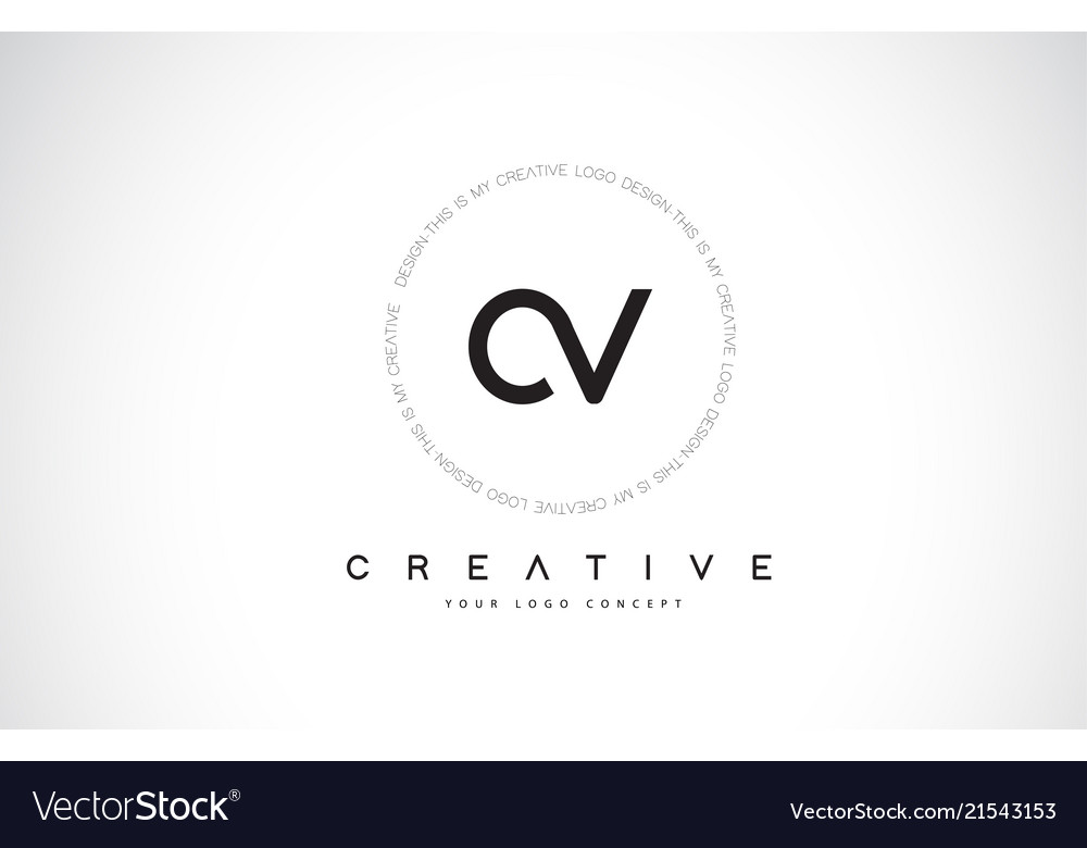 Ov o v logo design with black and white creative