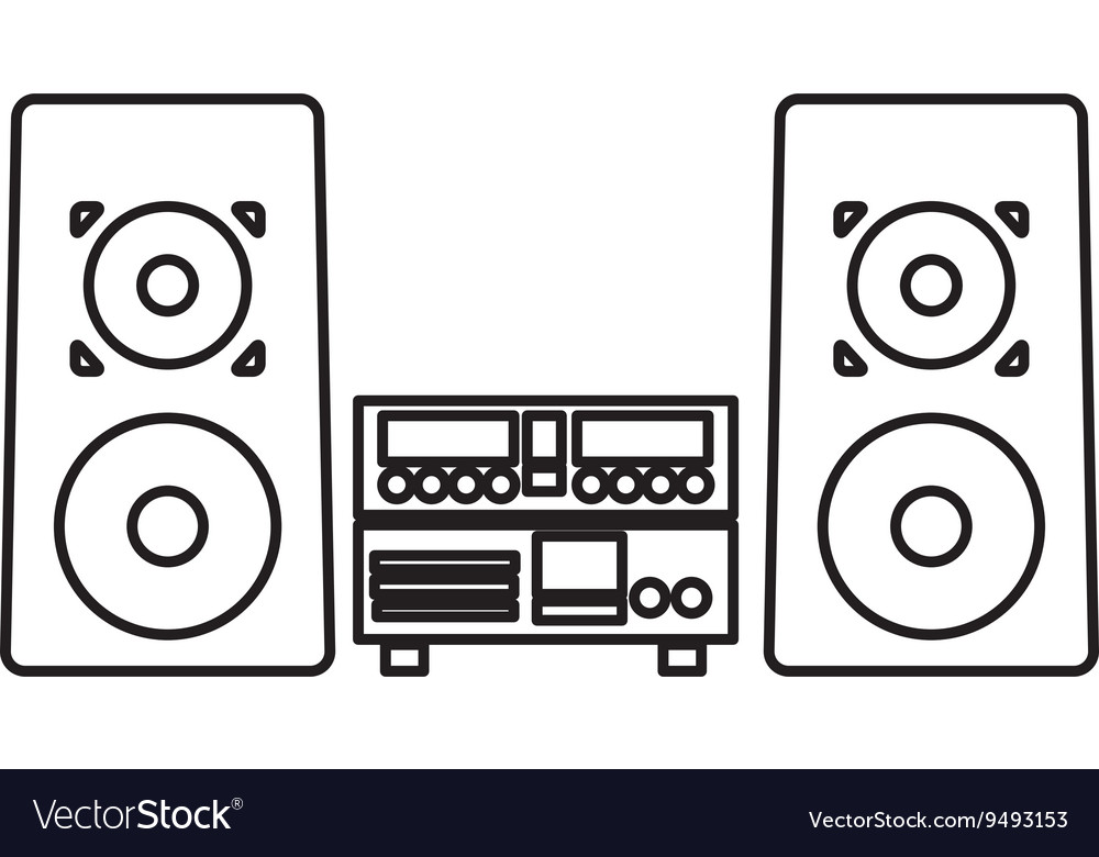 Stereo system icon Royalty Free Vector Image - VectorStock