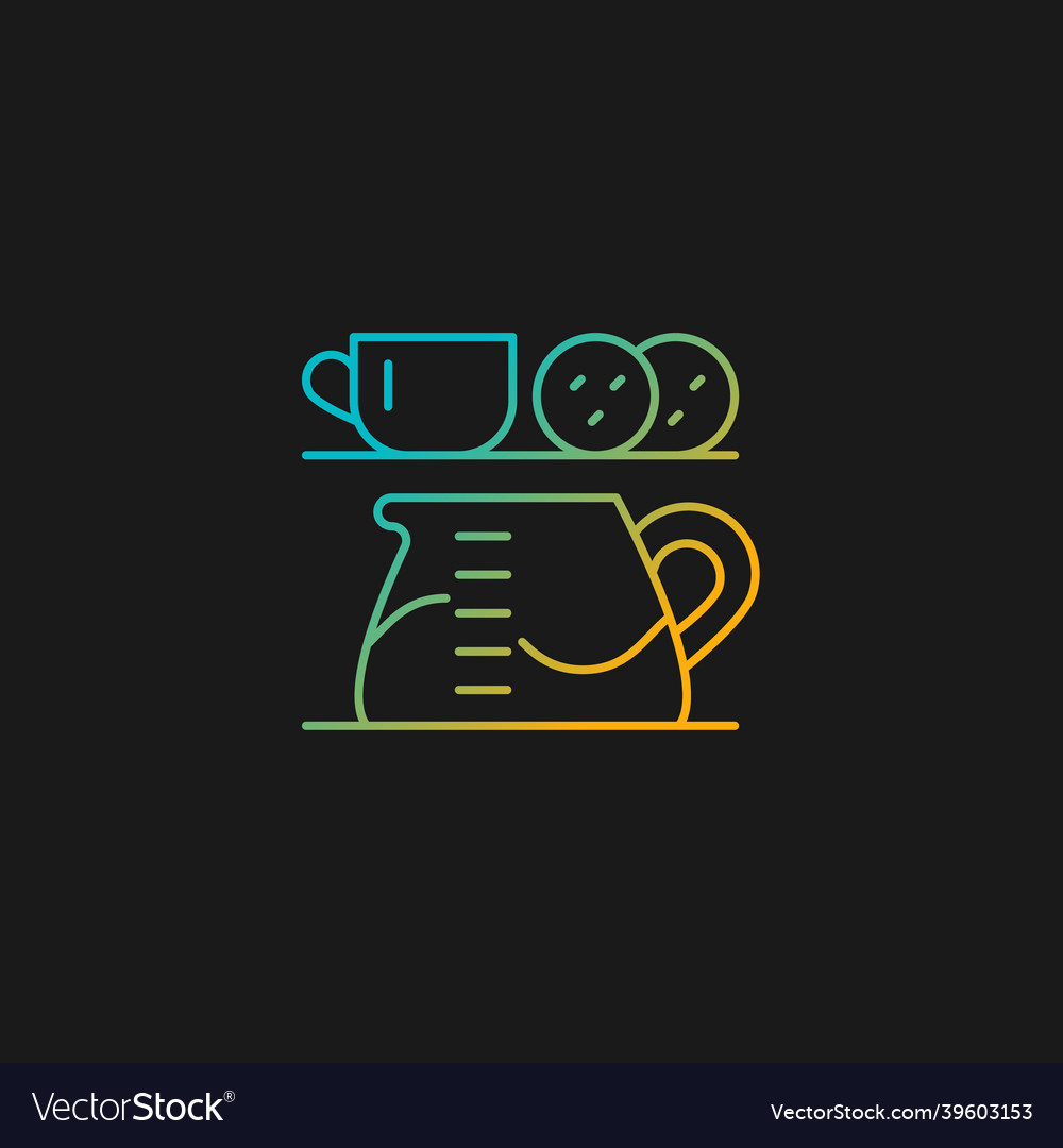 Tea stations gradient icon for dark theme