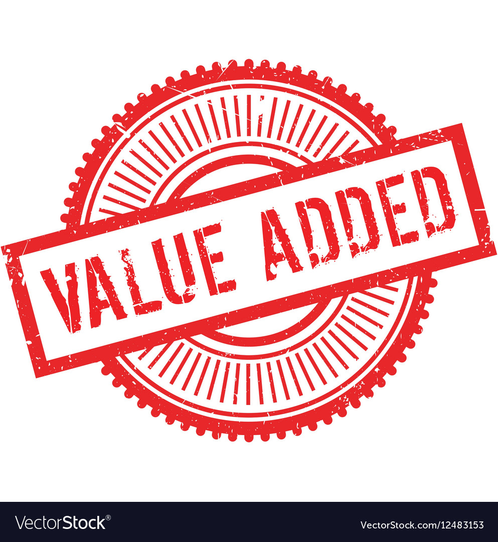 Value added stamp Royalty Free Vector Image - VectorStock