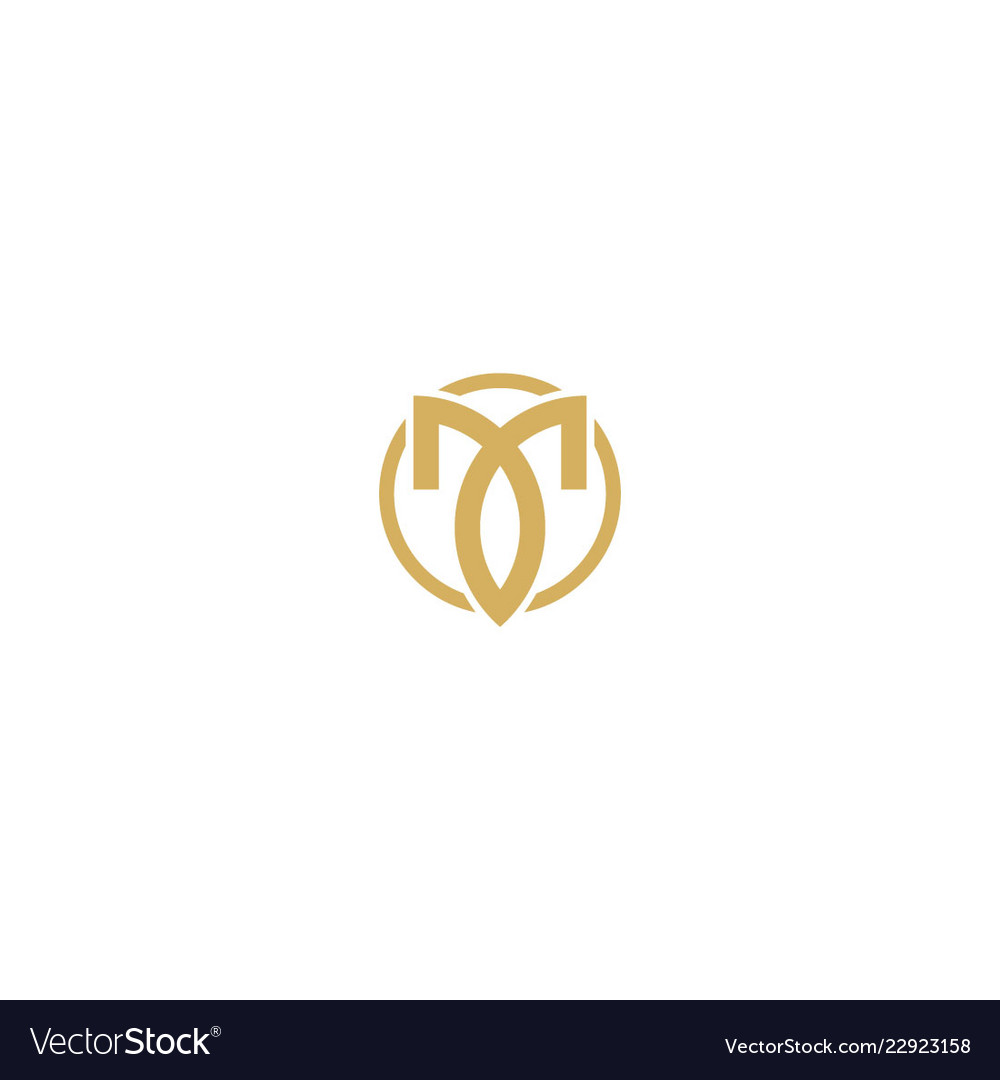 Abstract luxury initial company logo