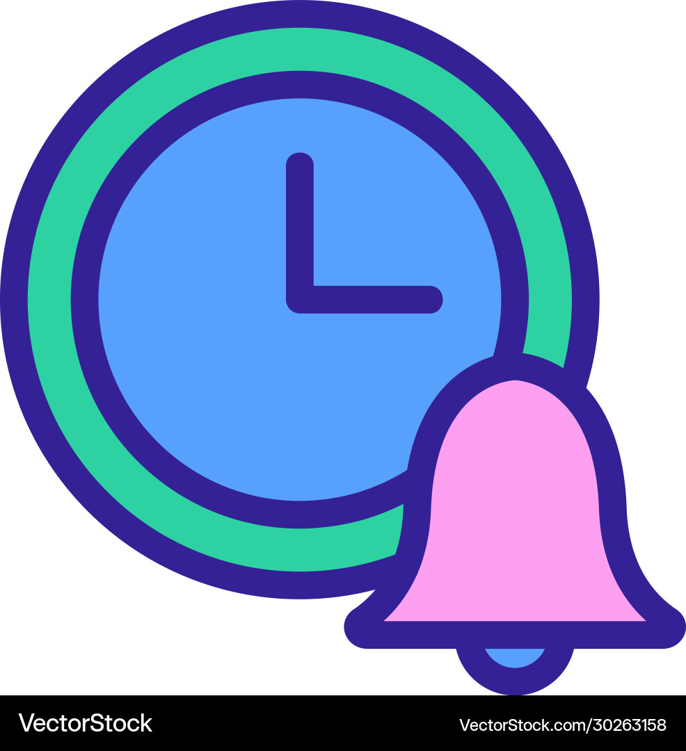 Computer deadline icon outline Royalty Free Vector Image