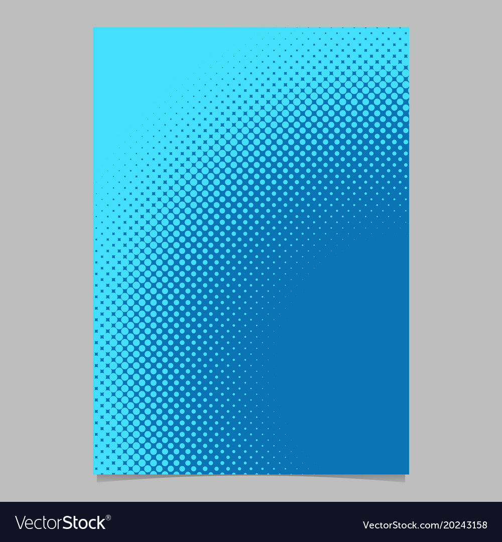 Halftone dot pattern brochure background template Vector Image