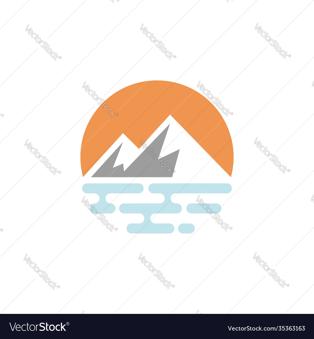 Beach logo template