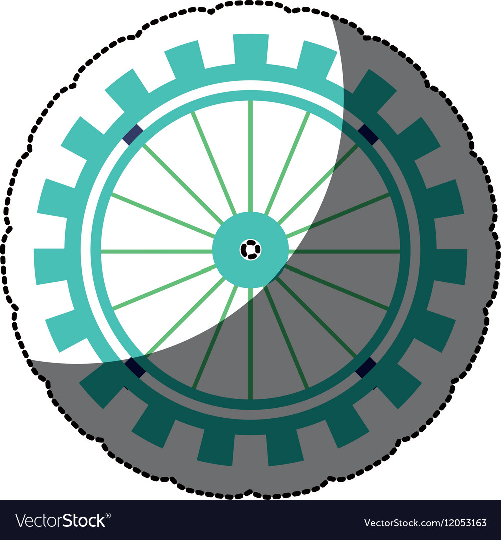 Isolated gear design Royalty Free Vector Image