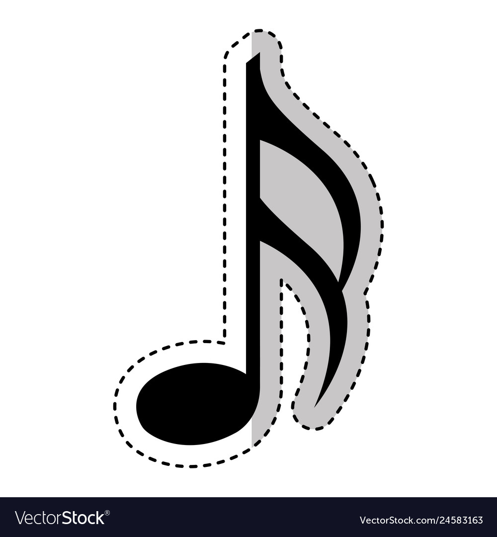 Music Note Isolated Icon Royalty Free Vector Image