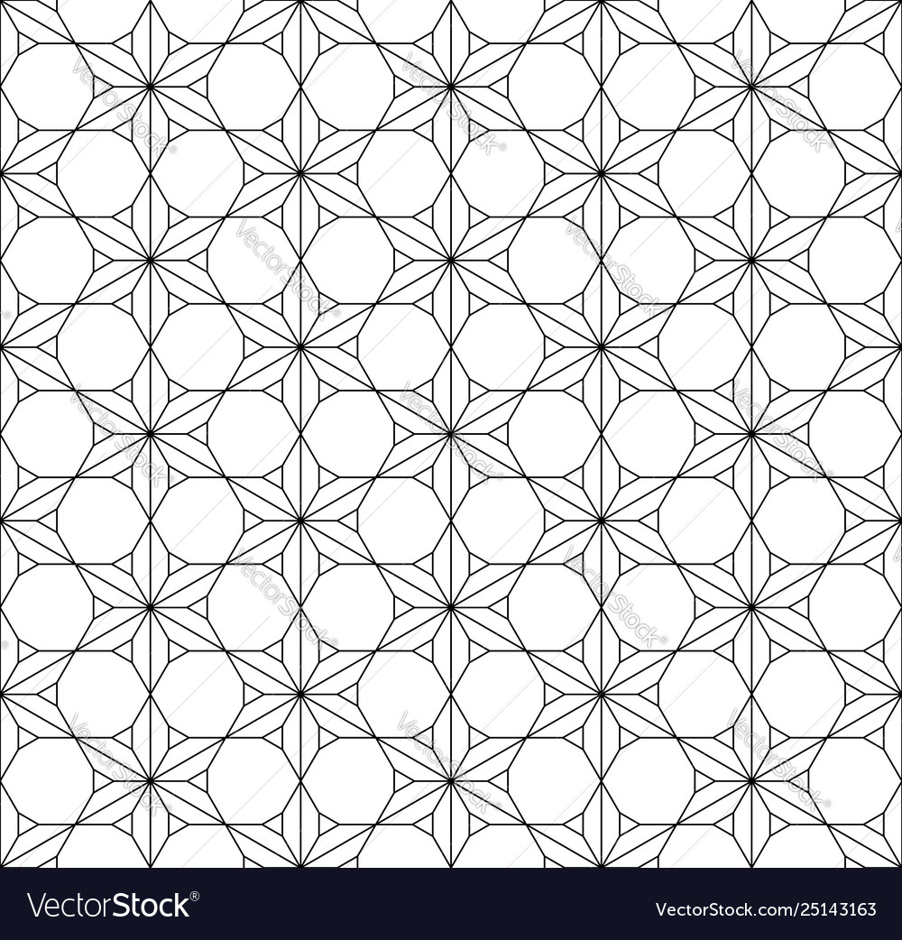 Seamless traditional japanese geometric ornament Vector Image