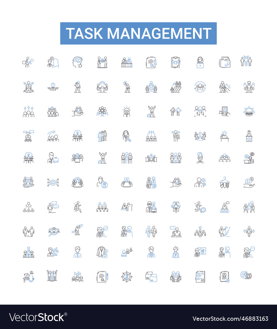 Task-Management Kontur Icons Sammlung