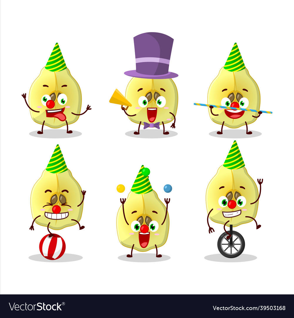 Cartoon character of slash quince with various