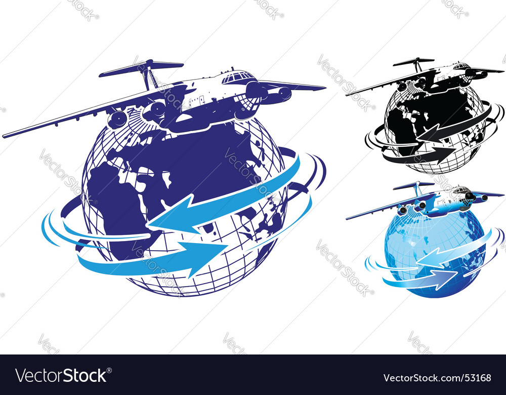 Commercial freighter Royalty Free Vector Image