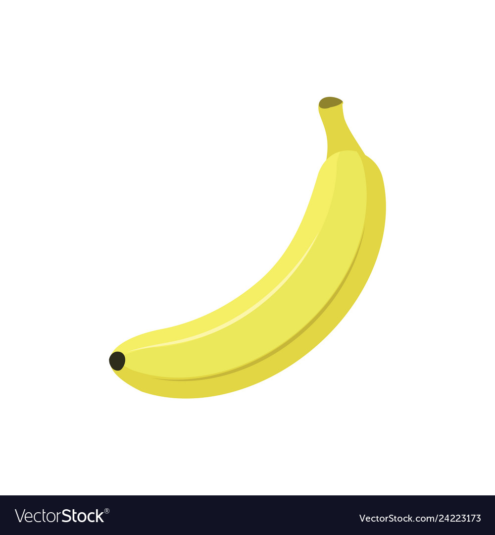 Banana flat icon Royalty Free Vector Image - VectorStock