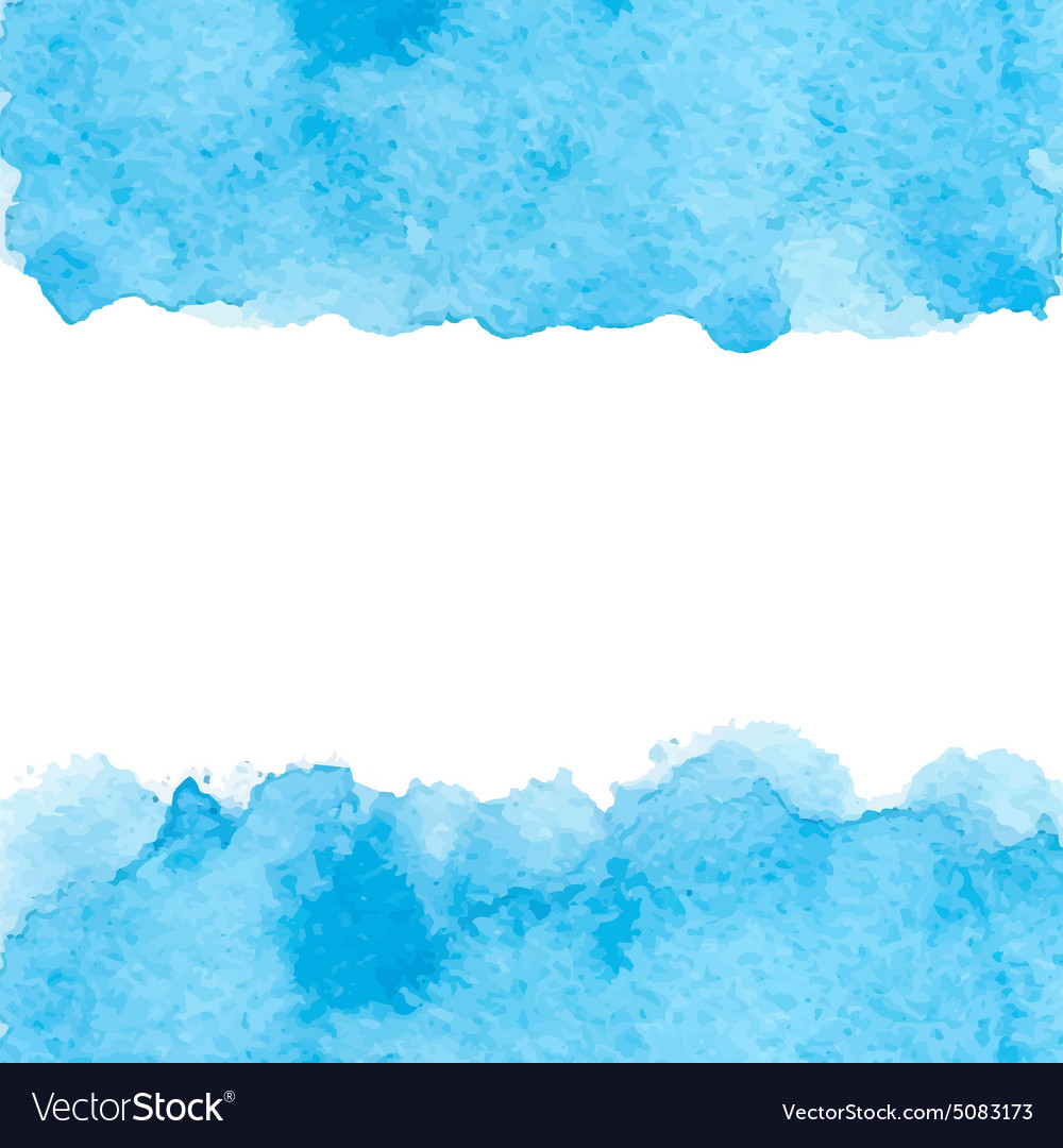 Blue watercolor Royalty Free Vector Image - VectorStock