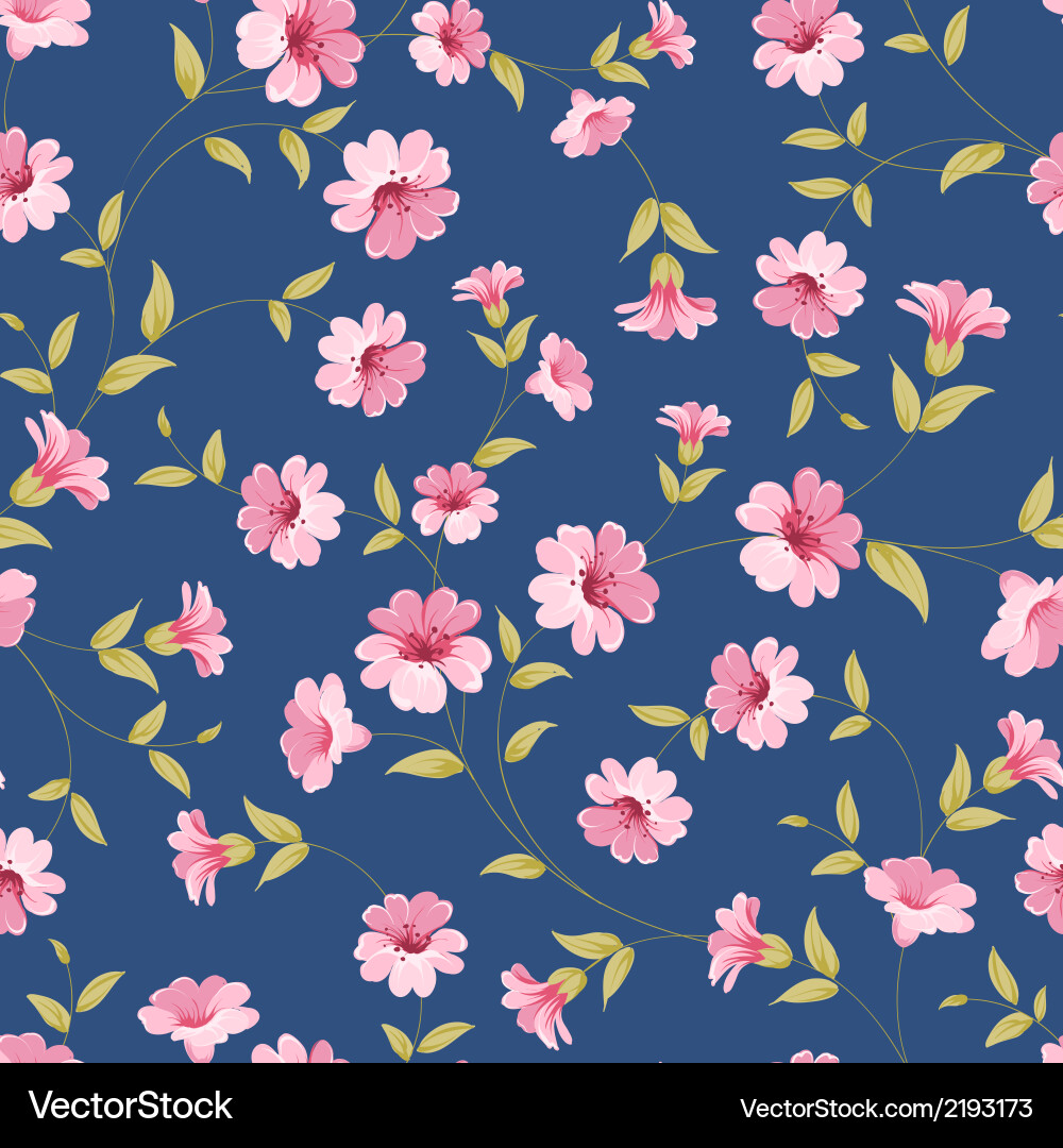 Flower seamless pattern Royalty Free Vector Image