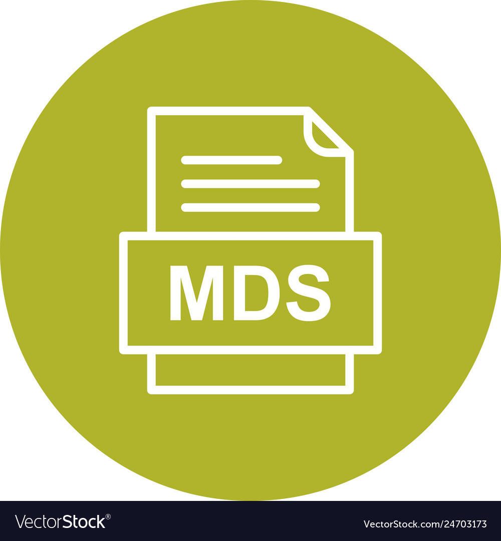 Mds file document icon