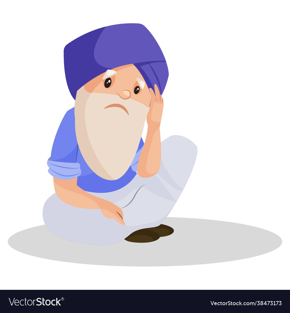 Punjabi man cartoon character Royalty Free Vector Image Punjabi man cartoon character Royalty Free Vector Image