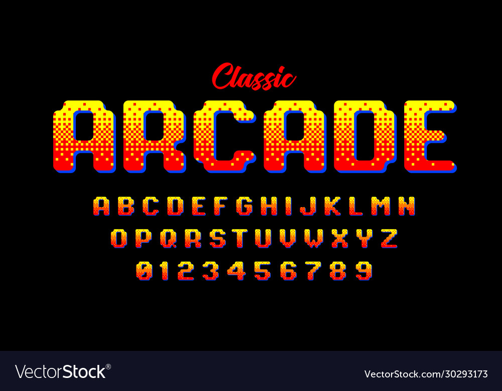 80s computer font name