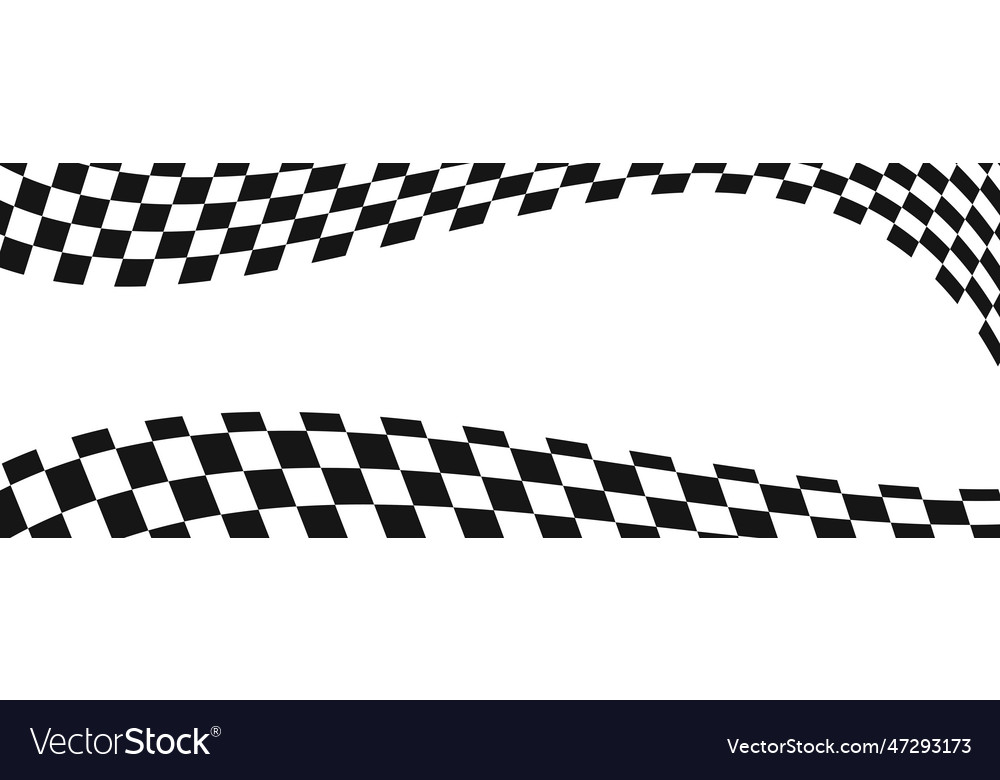 Waving Race Flags Hintergrund mit Copyspace