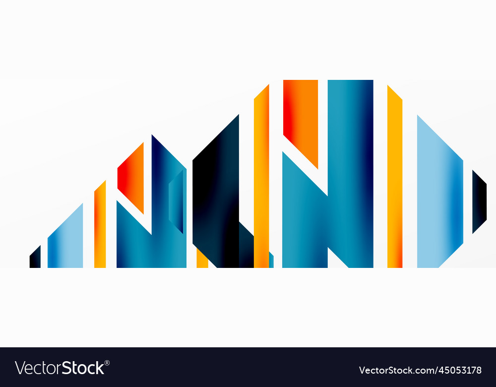 Minimal geometric abstract background dynamic 3d Vector Image