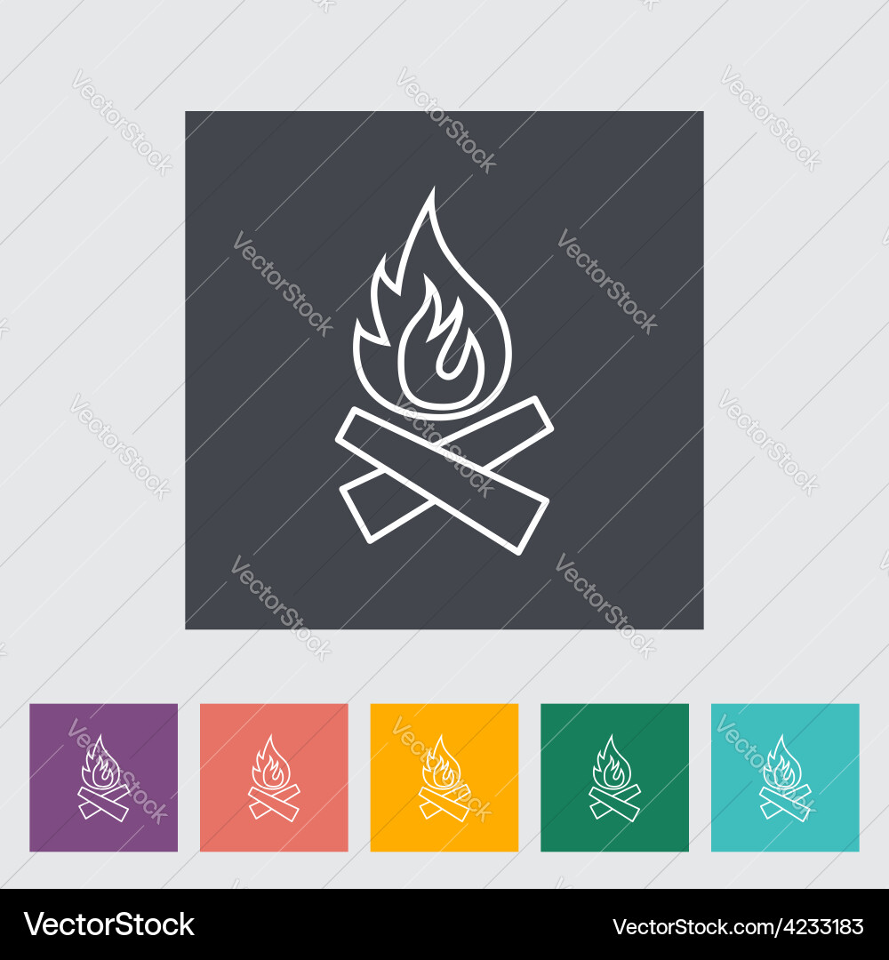 Bonfire icon Royalty Free Vector Image - VectorStock