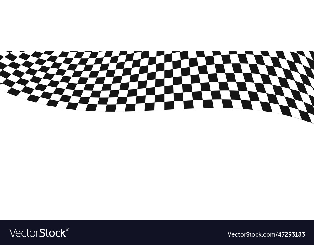 Winding race flag background warped black