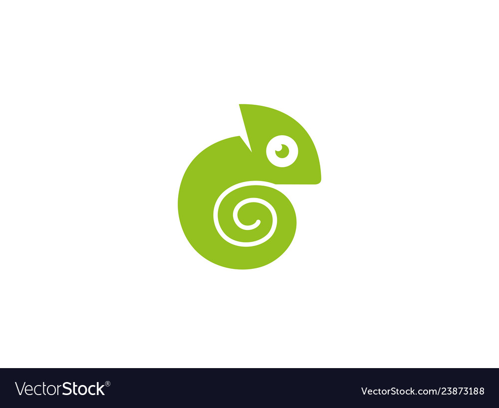 Kreativer Chameleon Logo