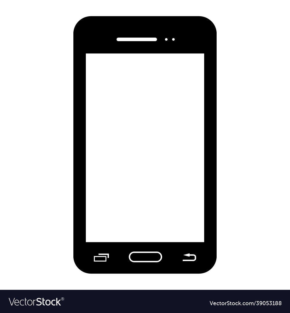 Mobile phone line icon