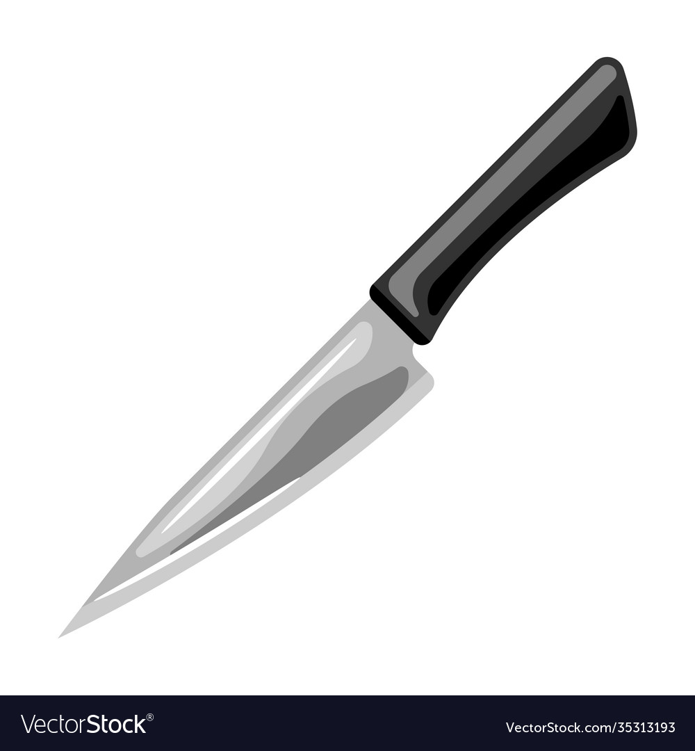 Steel cooking knife Royalty Free Vector Image - VectorStock