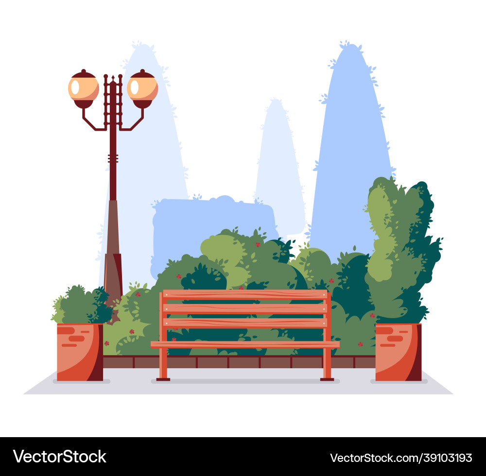 Summer park element Royalty Free Vector Image - VectorStock