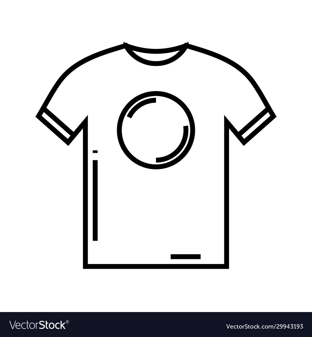 T shirt line icon concept sign outline