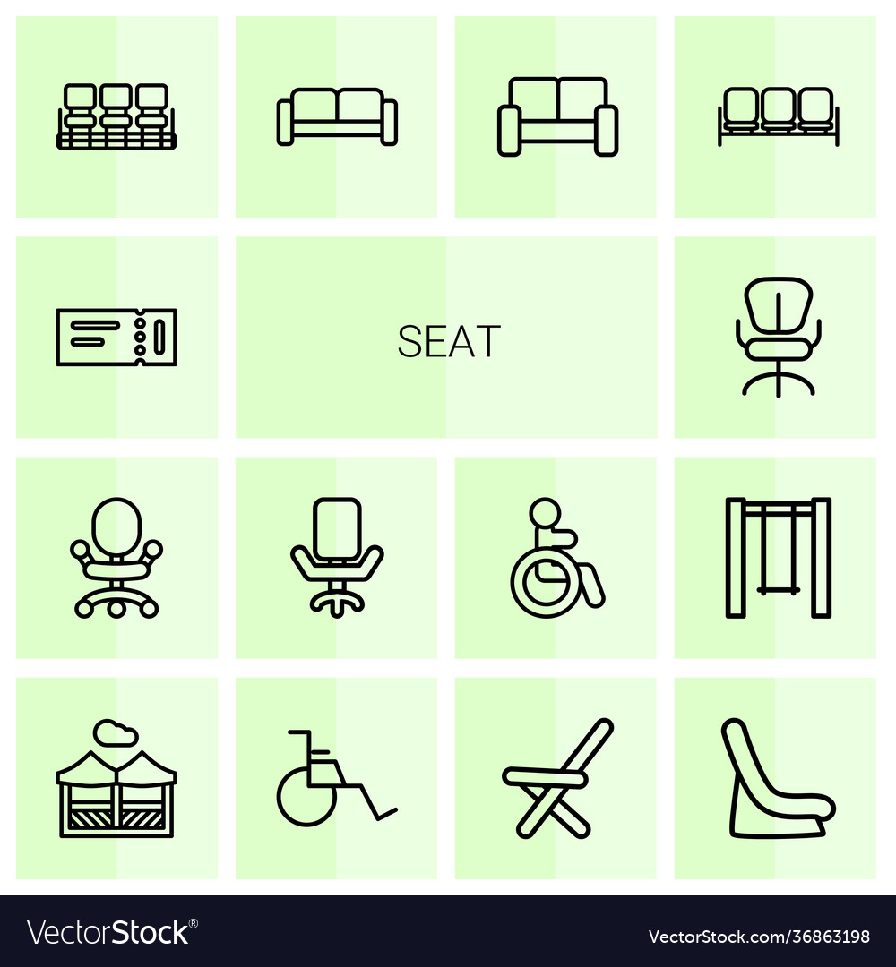 14 seat icons