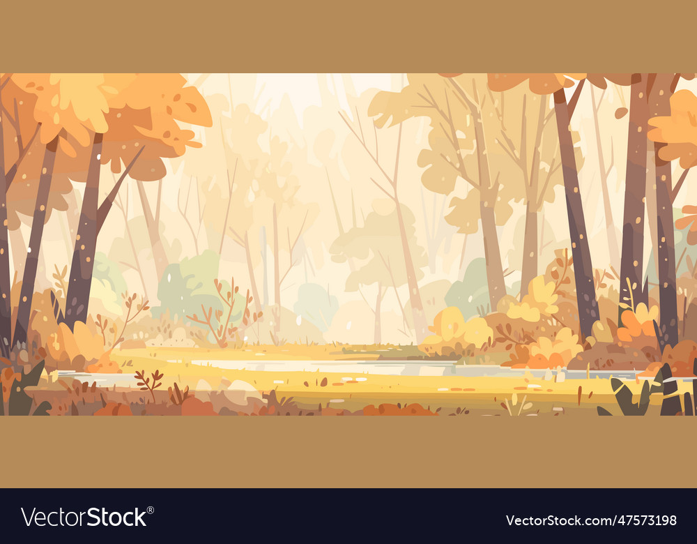 Autumn forest background