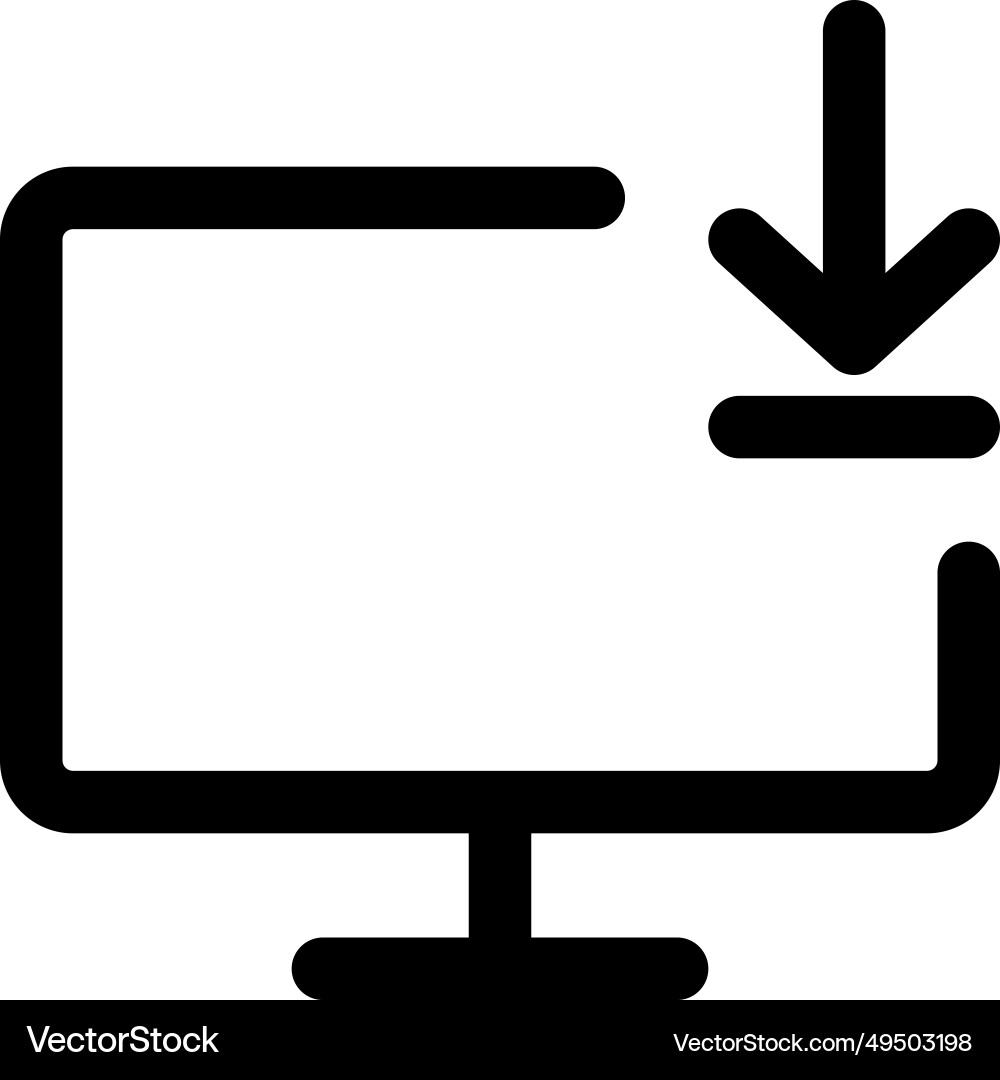 Fetching data from the desktop domain Royalty Free Vector