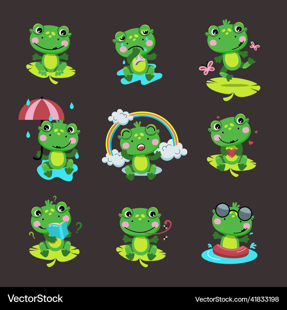 Vector Frog Looking In Frogs Royalty Free Vector Image - VectorStock