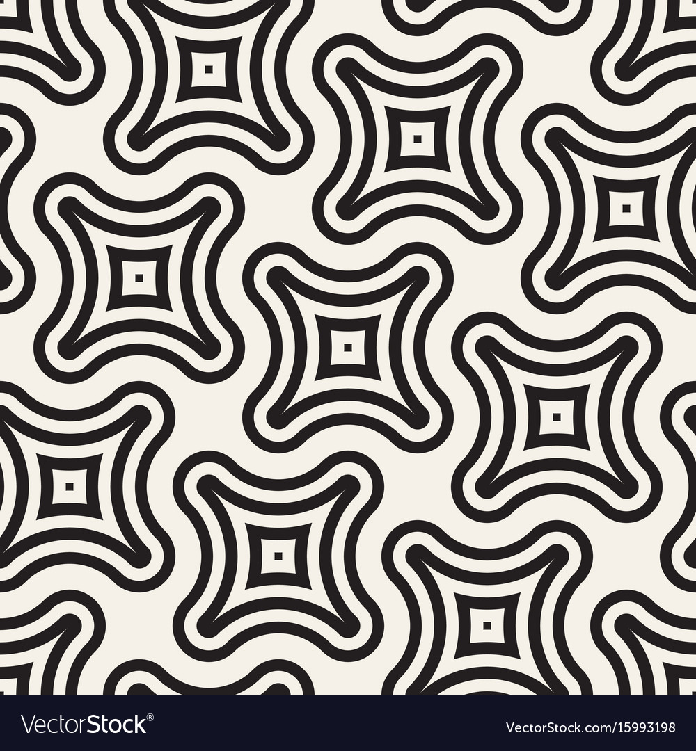 Seamless black and white lines pattern