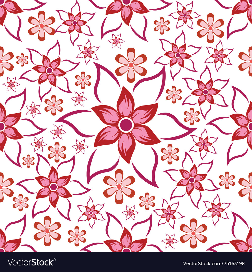 Seamless pattern with floral motif very