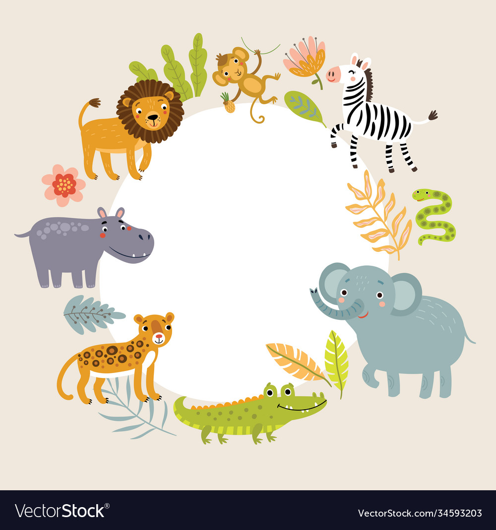 https://cdn4.vectorstock.com/i/1000x1000/32/03/background-for-text-with-cute-animals-vector-34593203.jpg