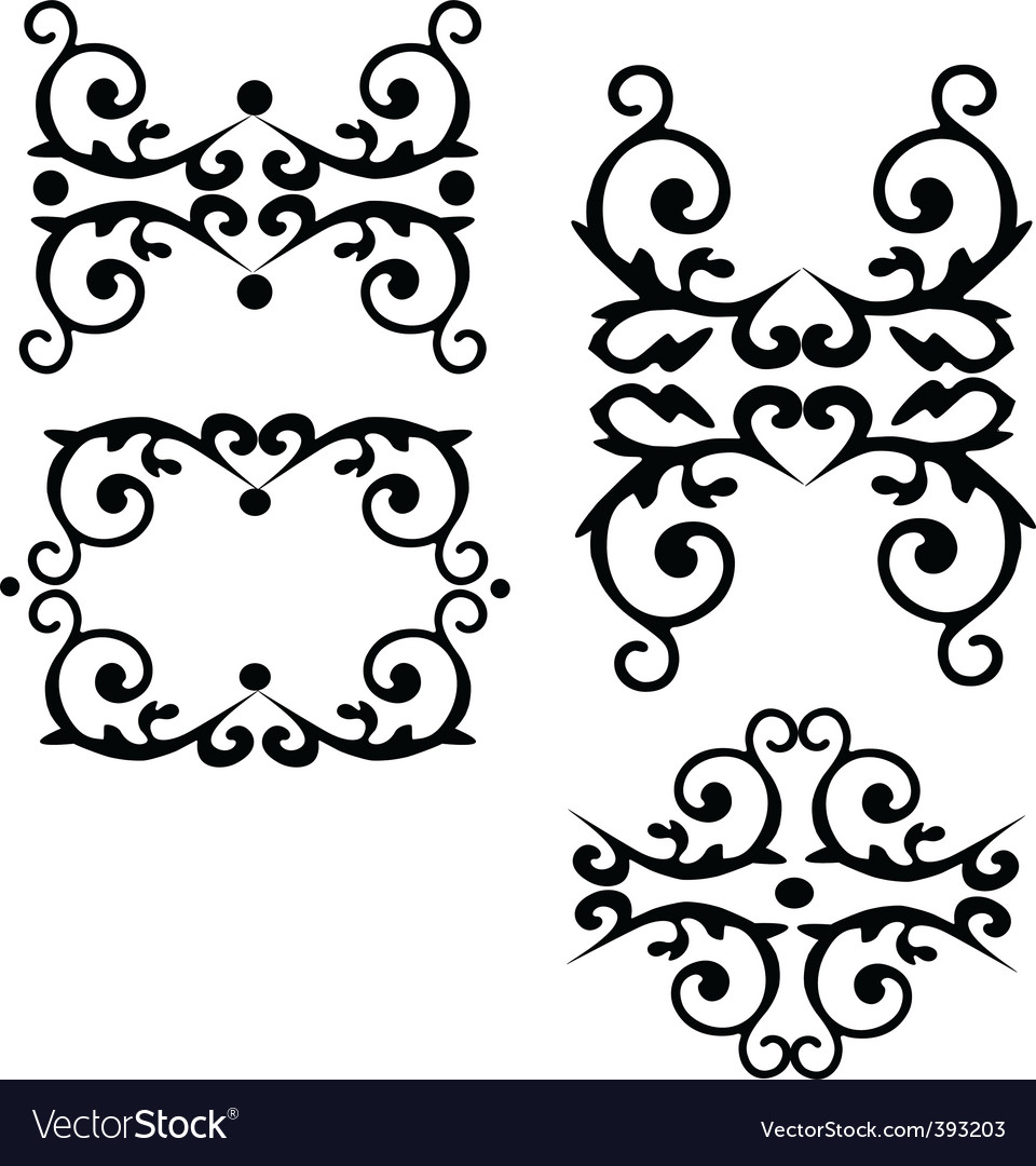 Floral filigree elements