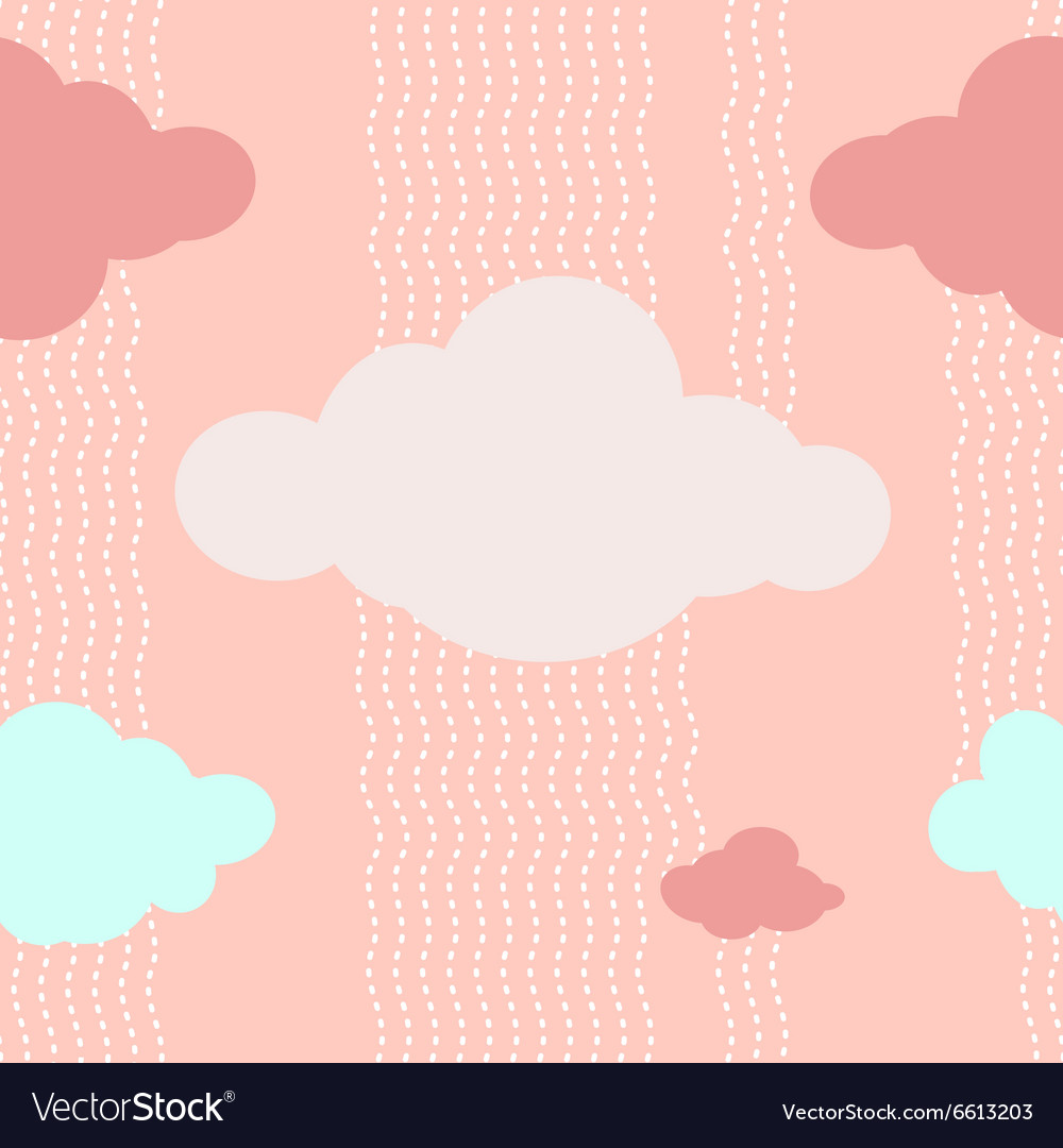 Pink clouds pattern background