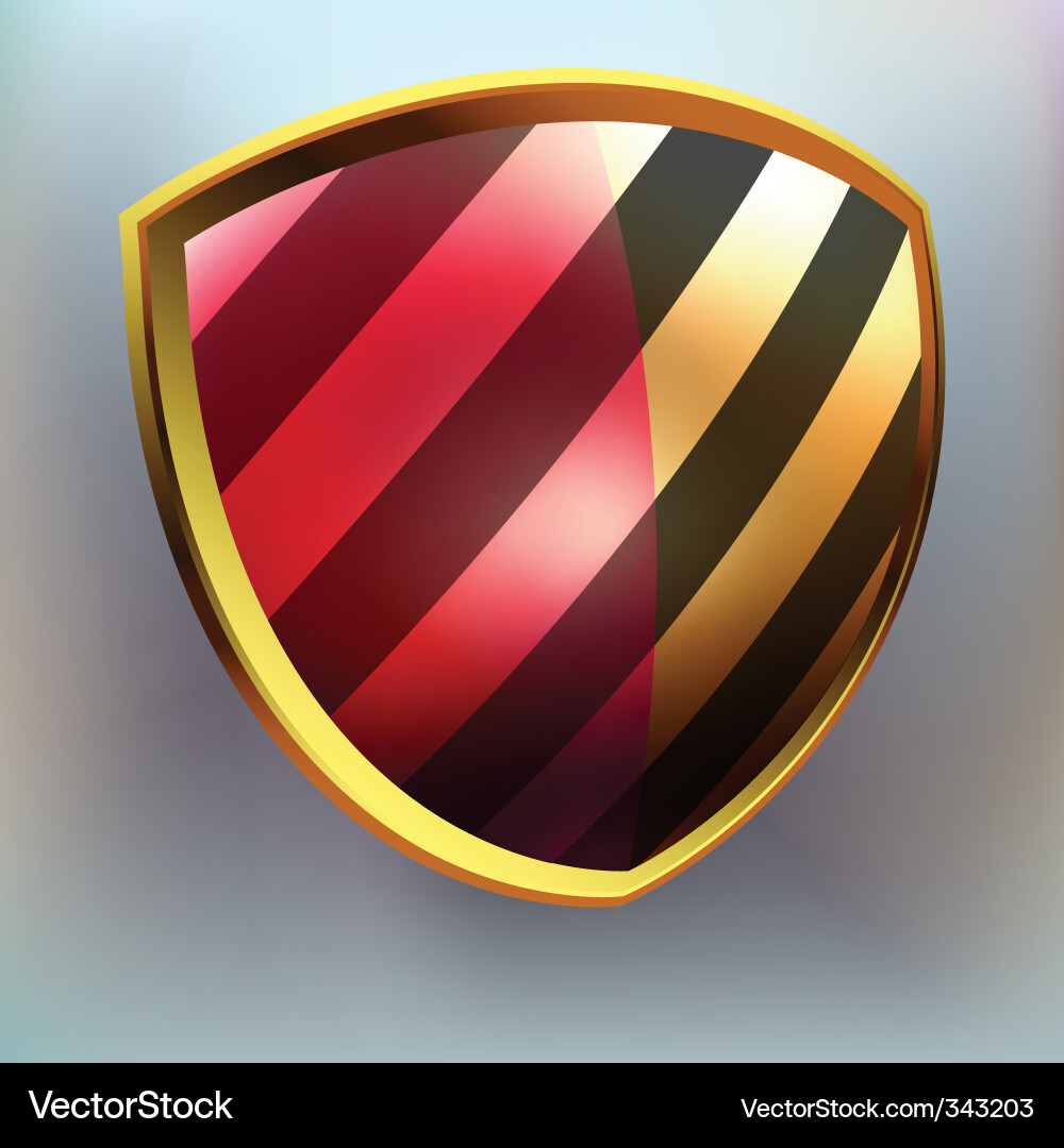 Shield template item Royalty Free Vector Image