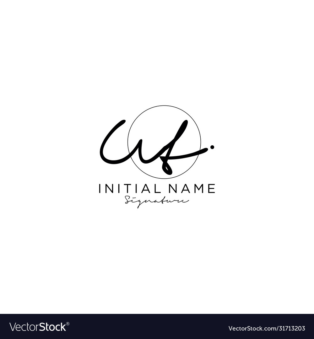 Ut initial handwriting logo design Royalty Free Vector Image