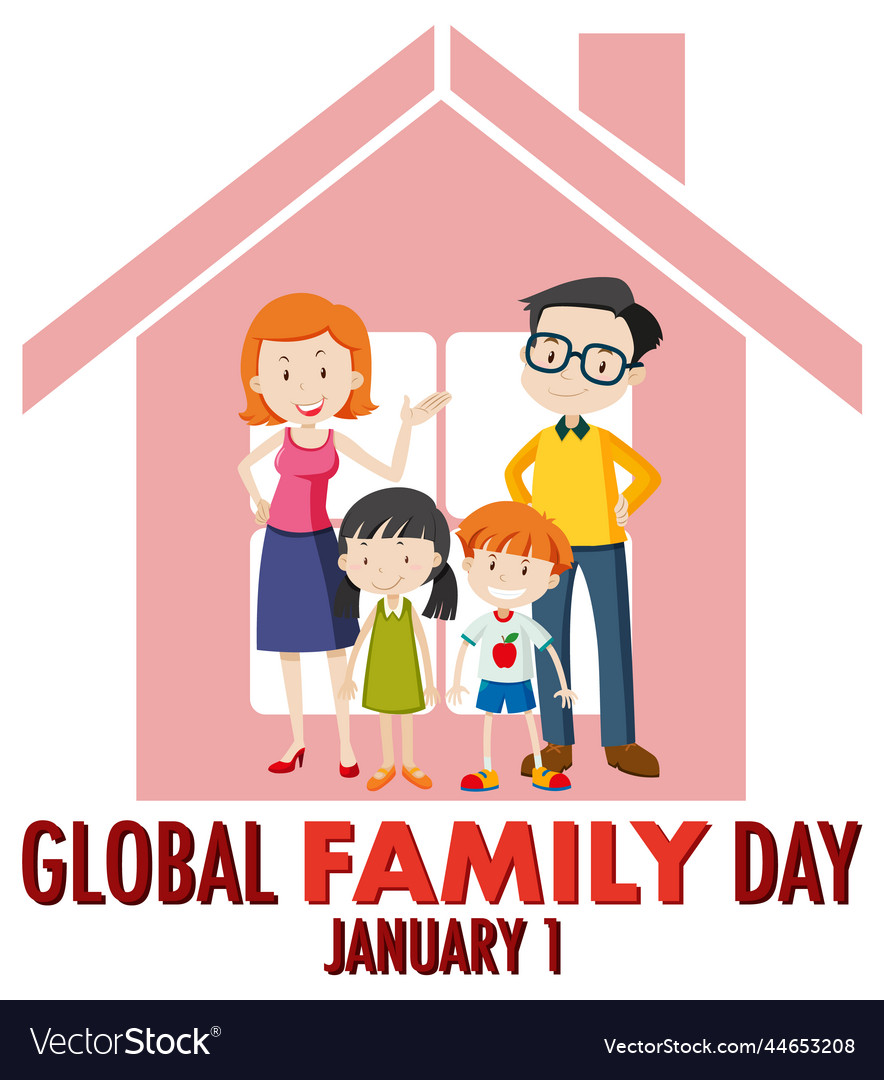 Global family day logo design